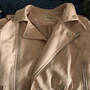 Pink leather jacket